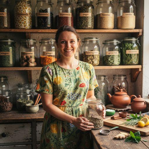 Arbatos puodelis su magnio papildais ir ramybės simbolika